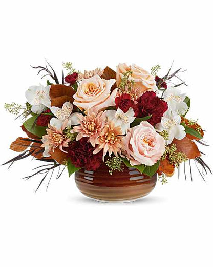 Teleflora's Sunset Stone Centerpiece –  Talia Flowers, Ottawa ON