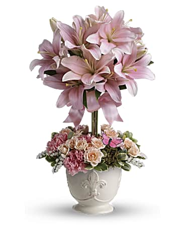 Teleflora's Blushing Lilies