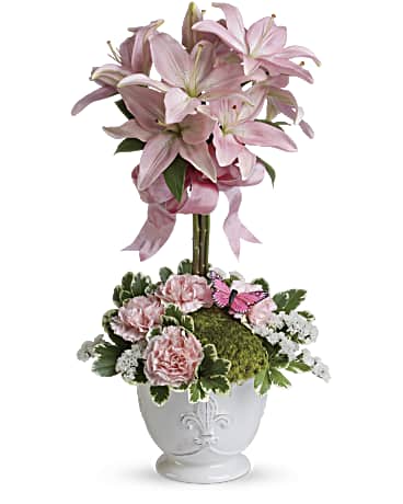 Teleflora's Blushing Lilies
