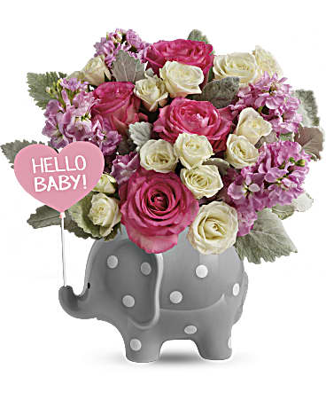 Teleflora's Hello Sweet Baby - Pink