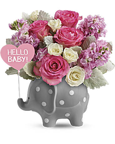 Teleflora's Hello Sweet Baby - Pink
