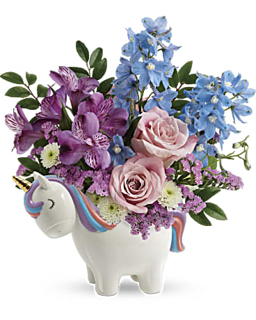Teleflora's Enchanting Pastels Unicorn Bouquet