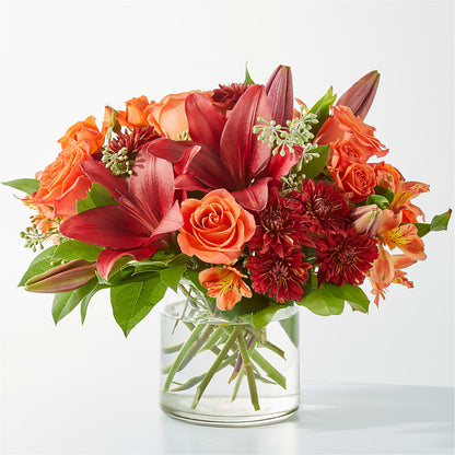 Bouquet de feuilles cramoisies