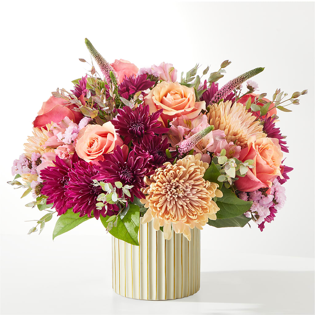 Berry Cobbler Bouquet with Ivory Vase –  Talia Flowers, Ottawa ON