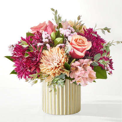 Berry Cobbler Bouquet with Ivory Vase –  Talia Flowers, Ottawa ON