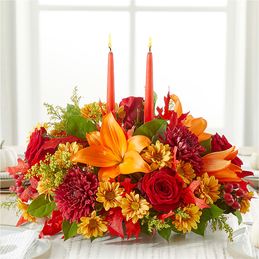 Autumn's Embrace Centerpiece –  Talia Flowers, Ottawa ON
