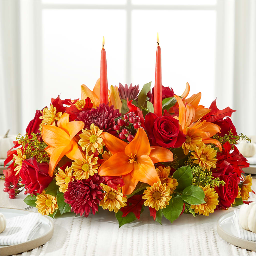 Autumn's Embrace Centerpiece –  Talia Flowers, Ottawa ON