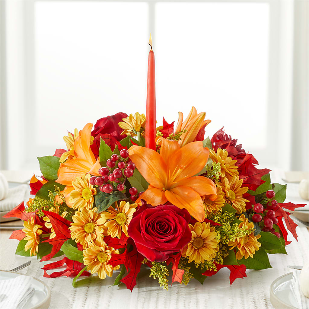 Autumn's Embrace Centerpiece –  Talia Flowers, Ottawa ON