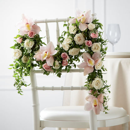 Orchid Rose Chair Décor –  Talia Flowers, Ottawa ON